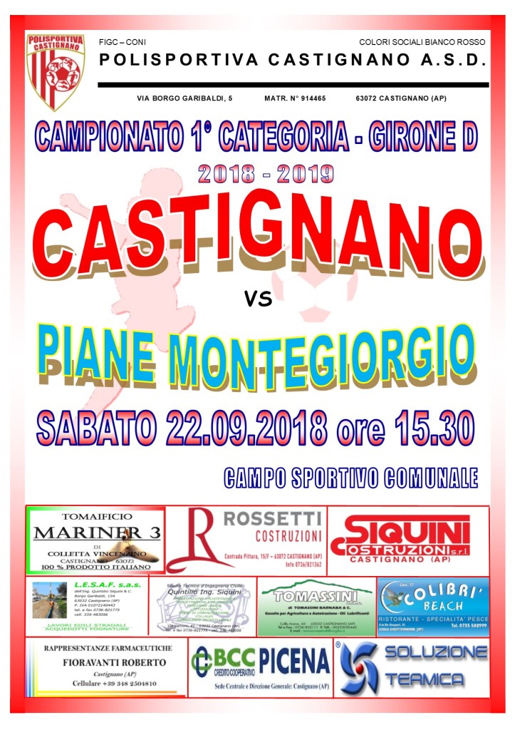 01 - CASTIGNANO - PIANE DI MONTEGIORGIO