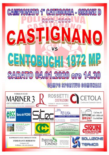 17° GIORNATA CASTIGNANO – CENTOBUCHI MP 1972